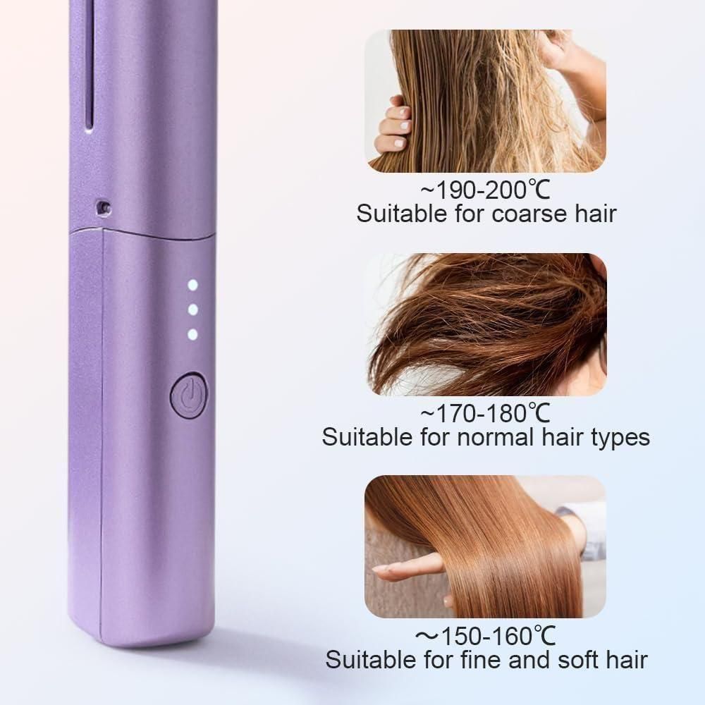 Mini Cordless Rechargeable Hair Straightener